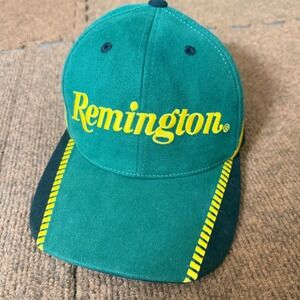 Remington Arms Green Black Yellow Embroidered Logo Adjustable Baseball Hat Cap